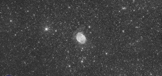 The “Dumbbell” (Messier 27) planetary nebula. 13 Aug. 2023.