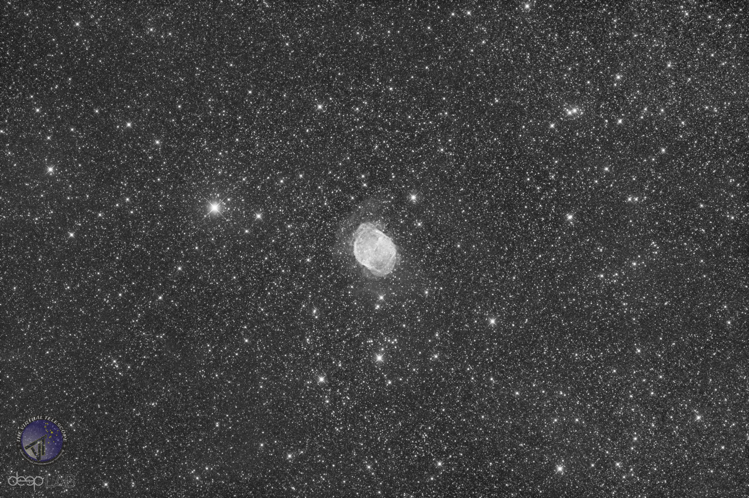 The “Dumbbell” (Messier 27) planetary nebula. 13 Aug. 2023.