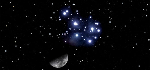 The Moon meets the Pleiades: 16 Feb. 2024.