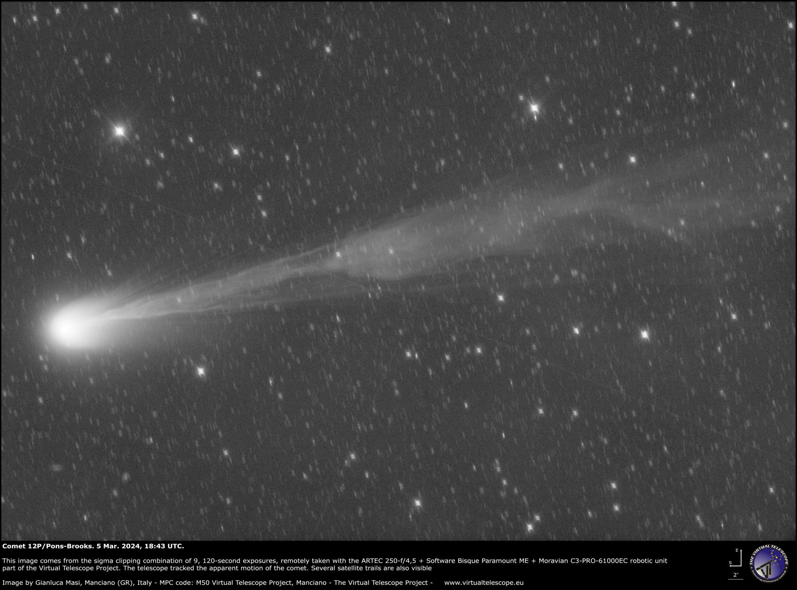 Comet 12P/Pons-Brooks: 5 Mar. 2024.