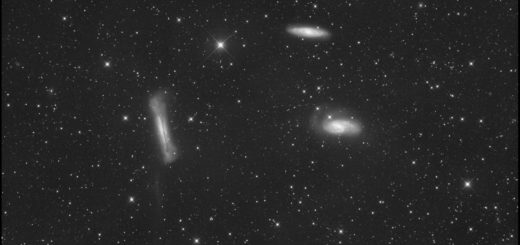 The Leo Triplet: M 65, M66 and NGC 3628. 3 Feb. 2024.