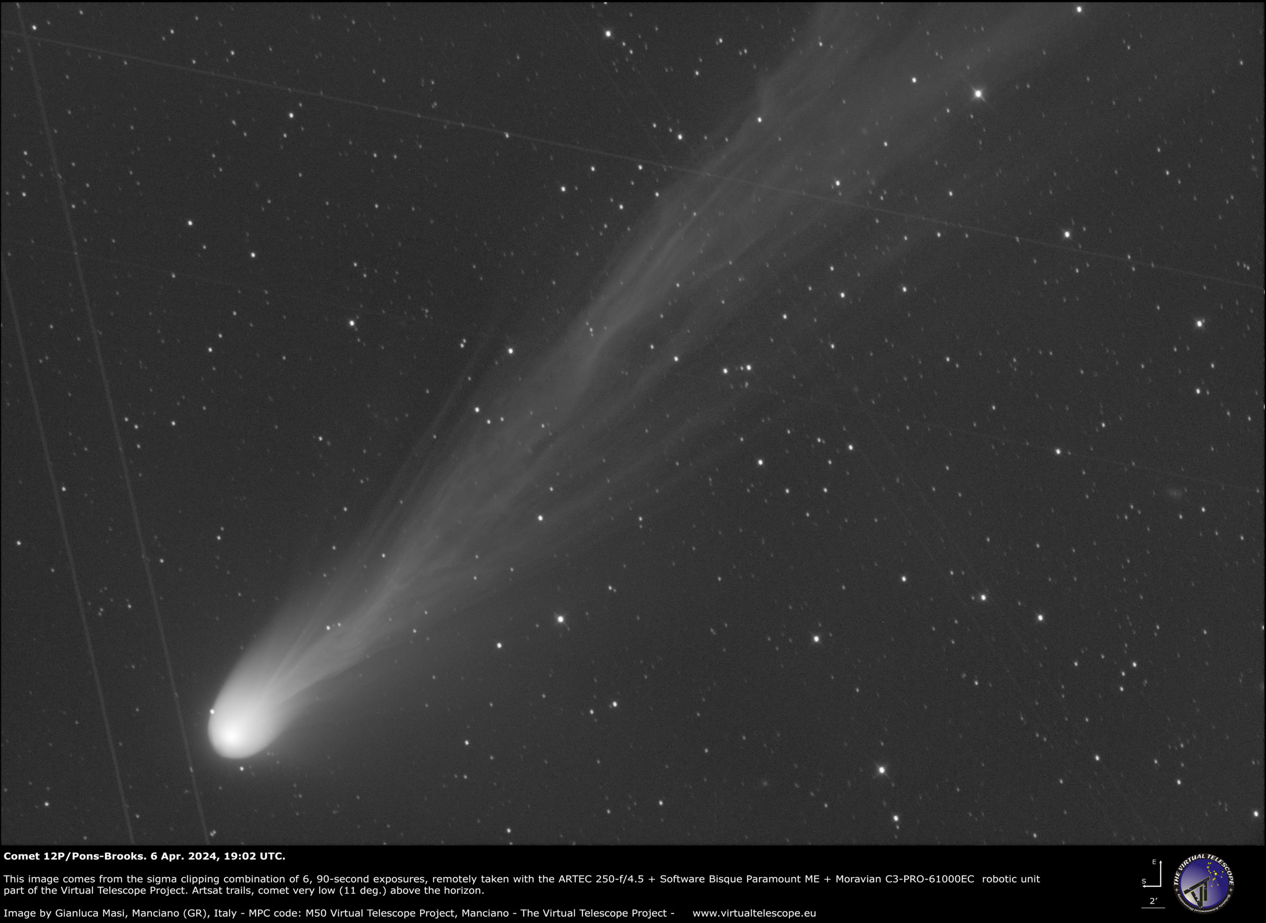 Comet 12P/Pons-Brooks: 6 Apr. 2024.