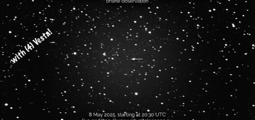 Potentially Hazardous Asteroid (612356) 2002 JX8 and (4) Vesta: poster of the event.