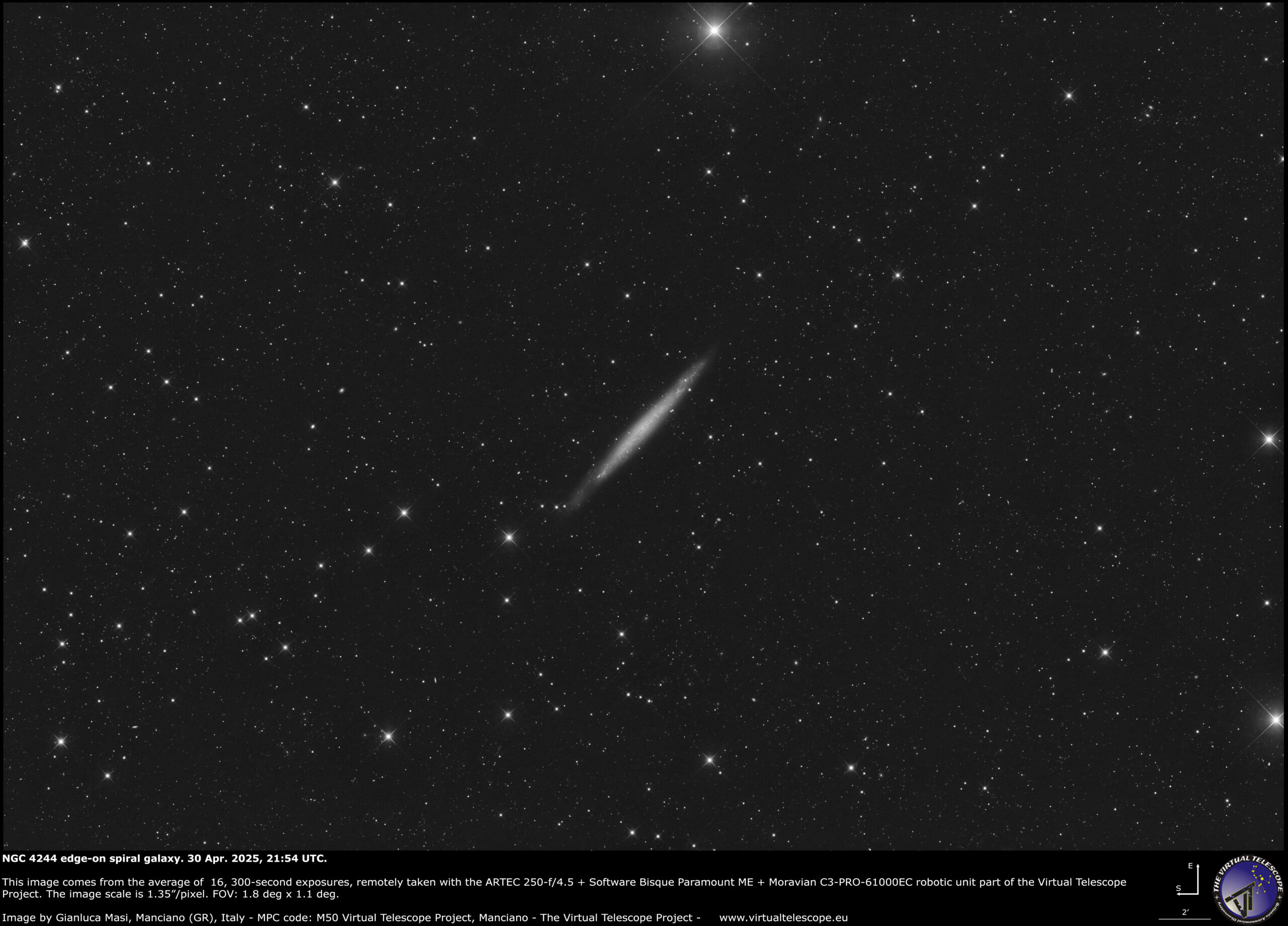 NGC 4244. 30 Apr. 2025.