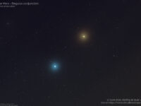 The Mars-Regulus conjunction: poster of the event,