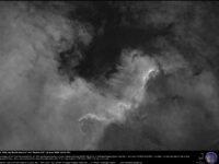 NGC 7000, the “North America” emission nebula in H-alpha.