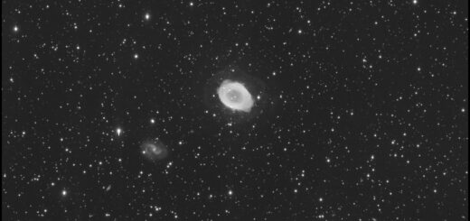 The Messier 57 (NGC 6720) planetary nebula.