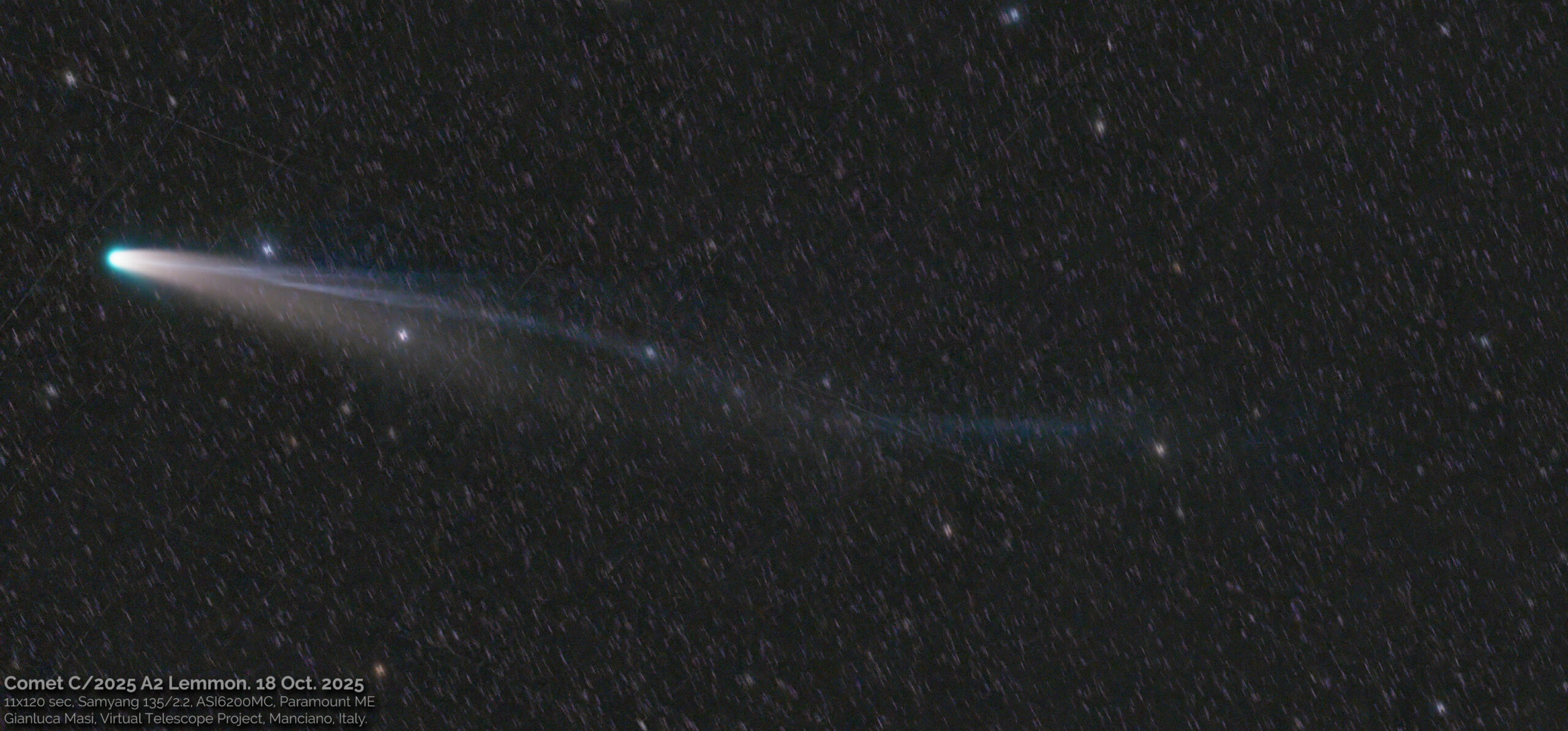 Comet C/2025 A6 Lemmon. 18 Oct. 2025.