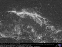 NGC 6960, part of the “Veil” nebula: H-alpha image.
