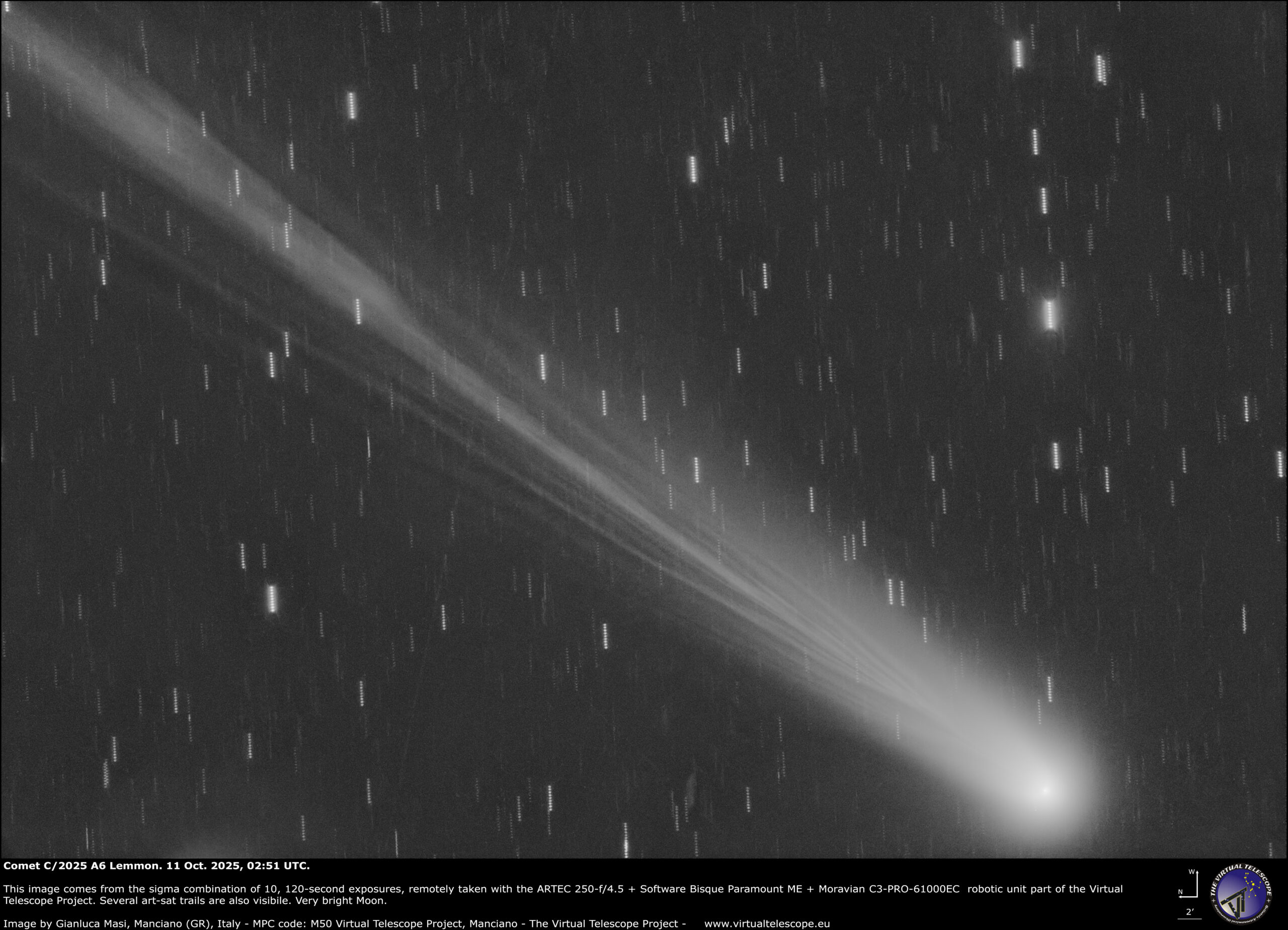 Comet C/2025 A6 Lemmon. 11 Oct. 2025