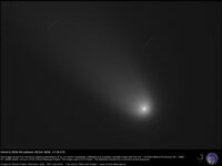 Comet C/2025 A6 Lemmon: close-up with dust shells. 28 Oct. 2025.