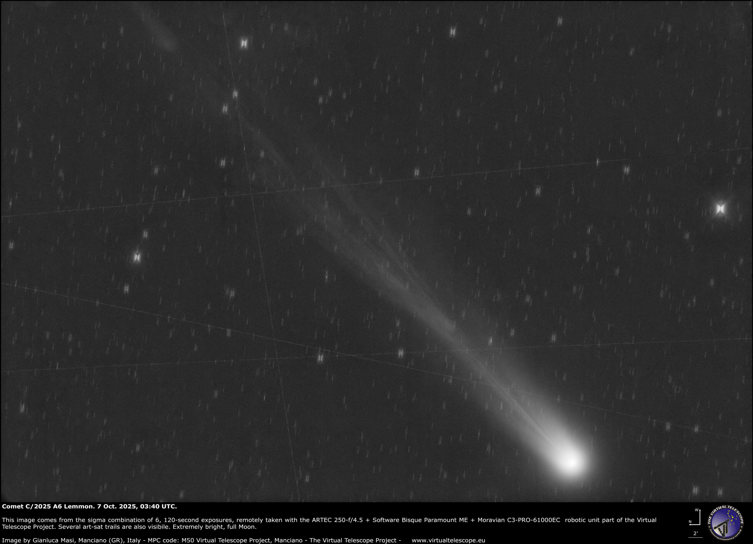 Comet C/2025 A6 Lemmon. 7 Oct. 2025