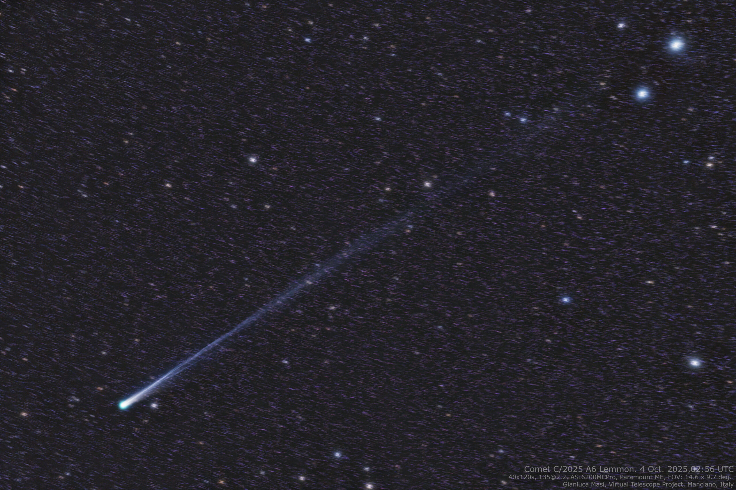Comet C/2025 A6 Lemmon. 4 Oct. 2025 