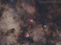 Comet C/2025 R2 SWAN with Messier 16 and Messier 17. 17 Oct. 2025.