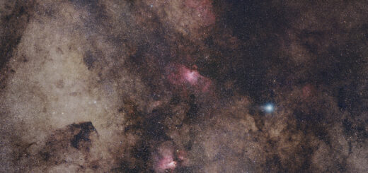 Comet C/2025 R2 SWAN with Messier 16 and Messier 17. 17 Oct. 2025.