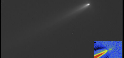 Comet C/2025 K1 ATLAS: the “double” nucleus is well visible, as well a spike-like feature pointing in solar (SE) direction.