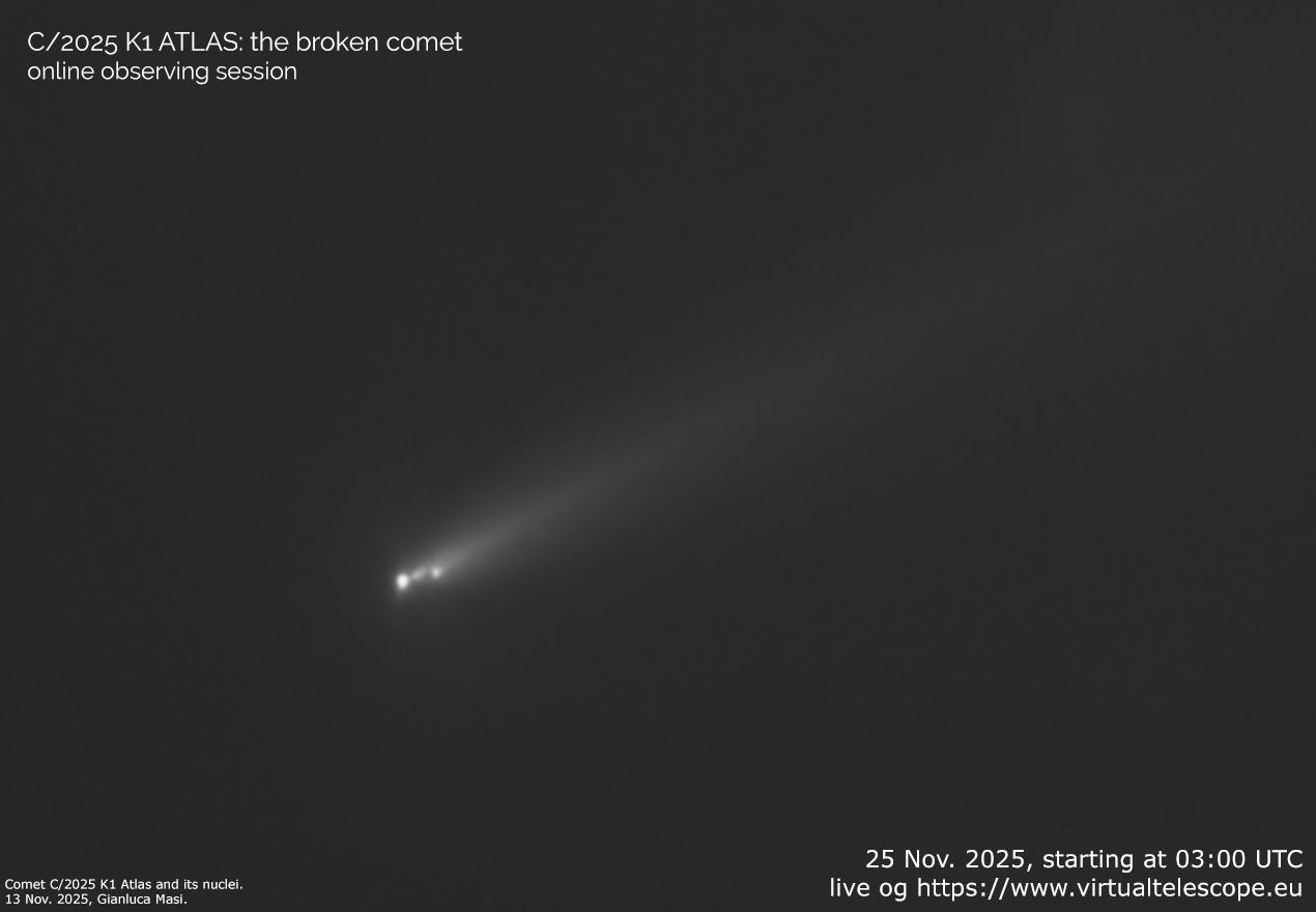 Comet C/2025 K1 ATLAS: poster of the event.