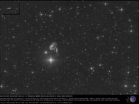 Arp 273 (UGC 1810 & 1813), with transient AT 2025aezd: 9 Dec. 2025.