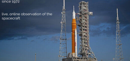 Artemis II in space: poster of the event.