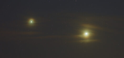 Venus 6 Jupiter meet in the sky: poster of the event.