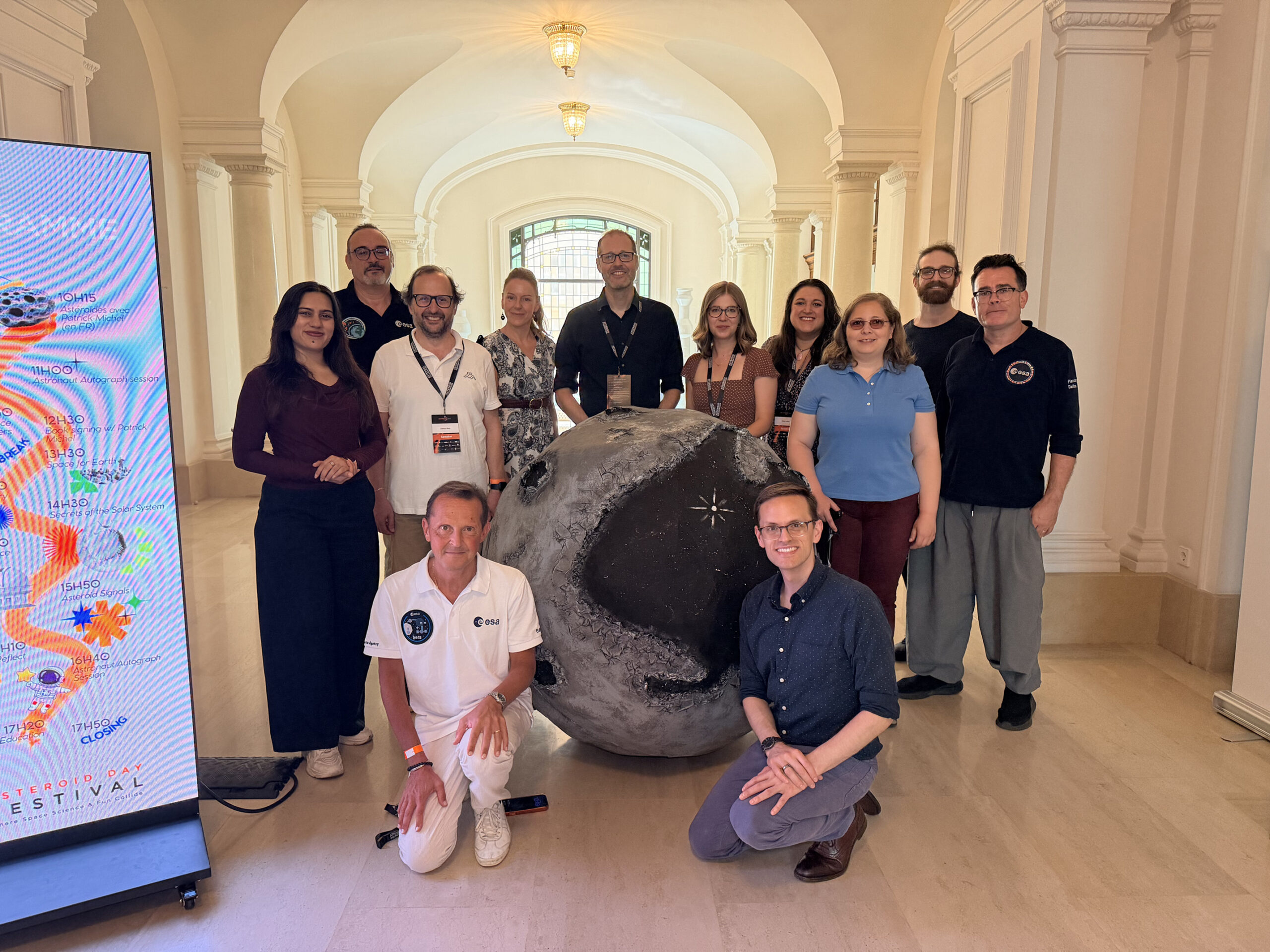Alcuni membri del Comitato Direttivo di Asteroids2029. In basso, da sinistra: Patrick Michel, Terik Daly; in alto, da sinistra: Nishita Sanghvi, Juan Luis Cano González, Gianluca Masi, Romana Kofler, Alex Karl, Anna Bordus, Alissa J. Haddaji, Damya Souami, Etienne Haddaji, Sean Blair.