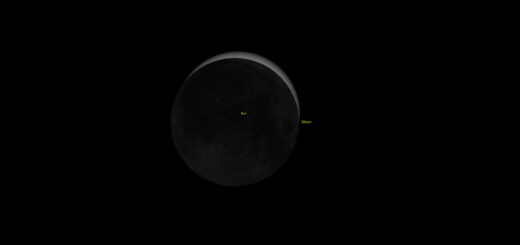 Fig. 5. Eclissi solare del 12 agosto 20026: simulazione della fase massima da Torino.