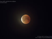 28 August 2026, partial lunar eclipse: poster of the event.