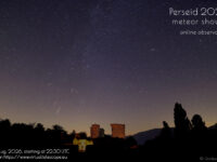 Perseids 2026: poster of the event.